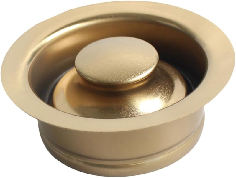 Golden Sink Stopper for Garbage Disposal Stainless Steel Flange Drain Gasket Kitchen Accessory - Image 1